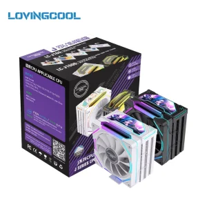 LOVINGCOOL J160 CPU Cooler for Desktop 6 Copper Heat Pipes 220W TDP ARGB Custom Cover & Quiet Hydraulic Fan Heatsink Factory