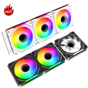 LOVINGCOOL Splicing Building Blocks ARGB Fan 120mm Computer Case Fans Cooling Colorful Gamer CPU Cooler PC Radiator Processor Fans