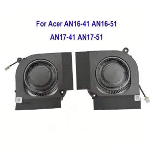 Laptop CPU GPU Fan for Acer Nitro 16 AN16 41 AN16 51 AN17 41 AN17 42 AN17 51 71ER Notebook Cooler Radiator DFSCK22D05883M