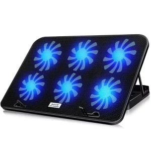 Laptop Cooler Fan Six Fans Gaming Style Cooling Fan for Laptop