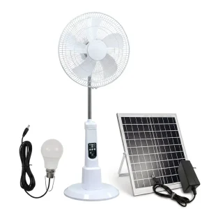 Large 16/18 Inch 12V Electric Rechargeable Solar Fans Floor Standing Fan