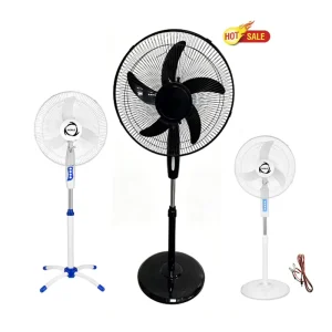 Large 16 18 Inch 12V Electric Rechargeable Solar Fans Floor Standing Fan