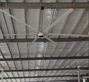 Large Diameter HVLS Industrial Fan Silent High Volume Cooling Fan for Public Space Aircraft Hangar and Large Workshop