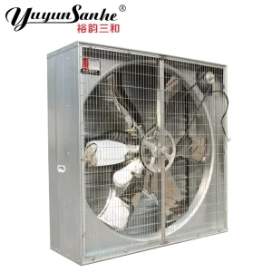 Large Electric Wall Mounted Exhaust Fan for Factory Ventilation Cooling OEM Customizable CE ROHS Certified Stainless Steel
