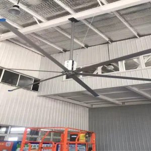 Large Industrial Ceiling Fans Used for Ventilation in Workshops with Low Maintenance Costs