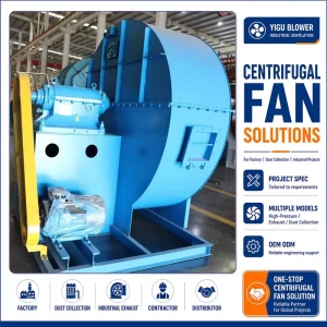 Large Scale Ventilation Support Industrial Large Air Volume Ventilation Output Engineering Fan