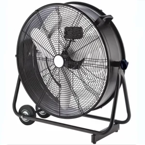 Large Size 280W Commercial Metal Industrial Exhaust Drum Fan with 3 Aluminum Blades Floor Installation 100% Copper Motor