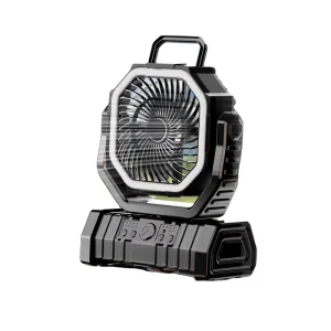 Large Size High Wind Power Oscillating Camping Fan Portable 20000mAh for Picnic Road Trip Car Fan