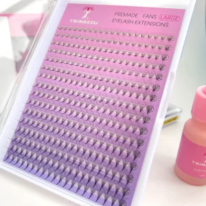 Large Tray 320Fans 3D 5D 6D 7D 8D 9D 10D 12D 20D Pointy Base Premade Fans Lashes 0.03/0.05/0.07 Premade Fanned Eyelash Extension