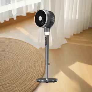 Large Wind Turbine Electric Floor Fan Household Vertical Pedestal Tower Fan Air Circulation Shaking Head Feature