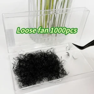 Lash Custom 0.03 0.05 0.07 Premade Fan Eyelash Extension Promade Loose Fans Pointy Stem Volume Eyelashes