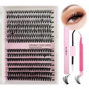 Lash Factory Private logo Package 0.05 Thin Base Private Label Pre Cut Diy Cluster Lashes Hand Made Fan Eyelashes