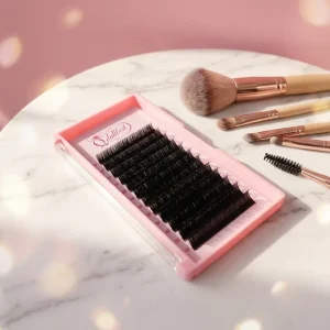 Lash Supplies Eyelash Extensions Trays Volume Fan Eyelashes Lash Extension Matte Dark Trays 03 Lash Extensions