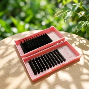 Lash Trays Matte Black Cashmere Fan Like Butter Dark Fluffy Lashes Eyelash Extension Velvet Lash Extensions Trays