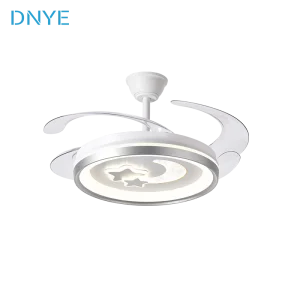 Latest Design Modern Indoor Bedroom 42 Inch ABS4 Blade Remote Control LED Invisible High Quality Ceiling Fan Light