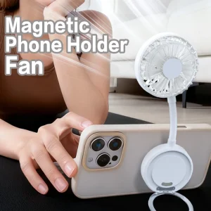 Latest MagSafe Magnetic Cooling Fan for Phone Rapid Chill Dual Stand Design 360 Rotation 3 Speed Portable Foldable Mini