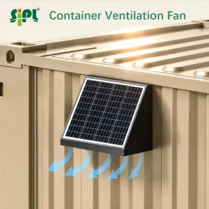 Latest Upgrade for Container Homes & Storage Units Wall Mounted Solar Powered Stainless Steel Ventilation Fan for Modular Houses