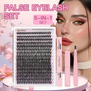Latina Style DIY Cluster Eyelash Voluptuous Individual Lashes 12 18mm Full Fluffy Dramatic Baddie Look
