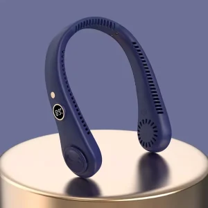 Leafless Neck Hanging Portable Display Sports Mini Electric Air Cooler Fan Smart Home Decor Foldable Charging Fan