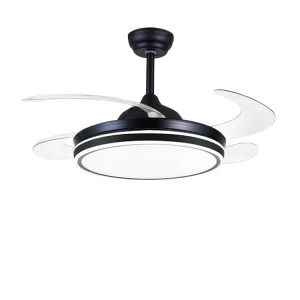 Led Ceiling Fans With Light Remote Control Hidden Blades AC220V 6 WIND SPEED Timing