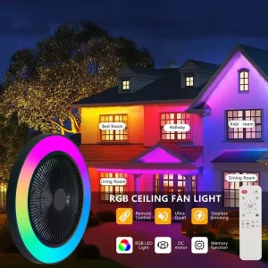 Led Smart Ceiling Fans with Lights Led LED Ceiling Fan for Living Room Home with Remote Control