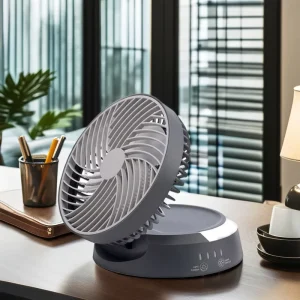 Lightweight Build Rechargeable Table Mini Electric Custom Foldable Mechanical USB Charging Portable Desktop Fan Air Cooling