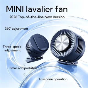 Lightweight Quiet Built in Battery 3 Speed USB Charged Mini Desktop Outdoor Portable Hands Free Household Clip On Bladeless Fan