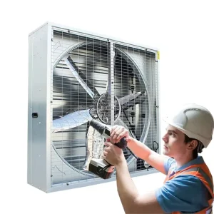 Livestock Roof Air Ventilation Centrifugal Push Pull Wall Mount Shutter Exhaust Industrial Poultry Ventilation Fan