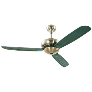 Living Room Bedroom Green Metal Ceiling Fan 56 Inch 220 Volts Modern Ceiling Fan With Remote