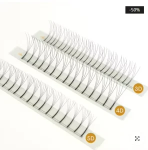 Long Stem Lashes 2D 3D 4D 5D 6D Premade Volume Fans Faux Mink Eyelash Extension Premade Russia Fan Eyelashes for Makeup