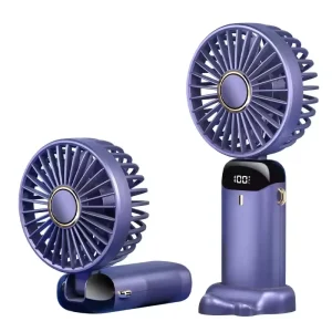 Lonvel Portable Handheld Fan 1200mAh Powerful Small Personal Fans Rechargeable Battery Desktop USB Table Fan N15