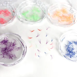 Loose Fans Eyelash Extensions 14d Premade Fans Volume Lashes Colored Lash Extensions Premade Fans Colored Lashes