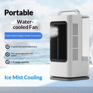 Low Energy AC Powered Portable Water Mist Fan Tower for Home Cooling