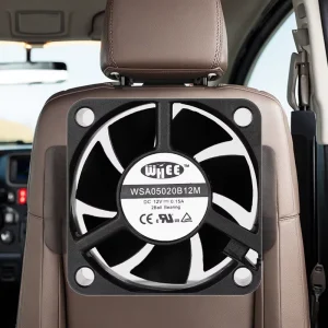 Low Noise 50mm Axial Flow DC Motor Cooling Fan 2-Ball/Hydraulic Bearing 50x50x20mm Sleeve Ventilation for Car Seat Back System