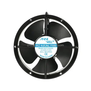 Low Noise AC Axial Flow Fan 220*220*60mm 110V 220V 380V 5 Impellers Industrial Fan Panel Box Cooling Fan for Ventilation Systems