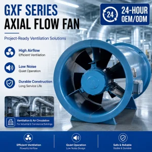 Low Noise Air Ventilation Extractor 1200mm Exhaust Fan Low Noise Diagonal Flow Pipeline Blower Fan