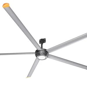 Low Noise Commercial Ceiling Fan 5 Blade Direct Drive PMSM Motor for Restaurants Showrooms and Warehouses