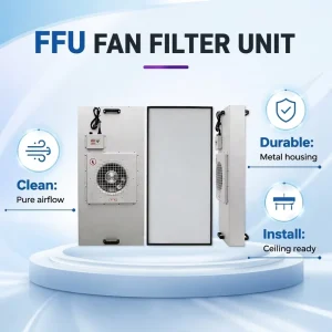 Low Noise EBM Motor Centrifugal Fan Filter Unit Modular Connection Multi Speed Cleanroom FFU for Operating Room