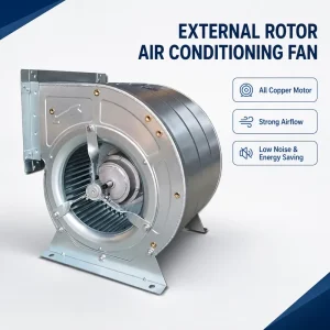 Low Noise External Rotor Centrifugal Fan Industrial HVAC Blower for Air Handling and Cooling Equipment