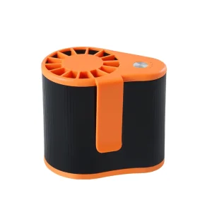Low Noise High Speed Wearable Battery Power Bank USB Rechargeable Portable Mini Clip Waist Fan LED Lights Outdoor Household Use