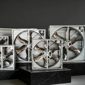 Low Noise Push Pull Fan for Poultry House Greenhouse Ventilation System High Air Flow Galvanized Steel Exhaust Cooling Fan