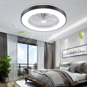 Low Noise Remote Control Smart Modern Energy Saving Chandelier Led Socket Ceiling Fan With Light for Bedroom