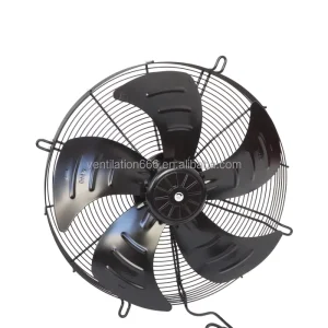 Low Noise Stainless Steel Blades Duct Axial Flow Wall Mounted DC Brushless Industrial Exhaust Fan 500 220 240V 20 Ball