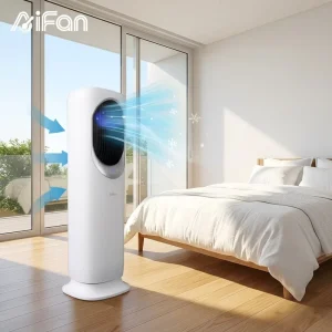 Low Noise Strong Airflow Bladeless Fan Floor Standing Air Cooler Mechanical Digital Electrical Tower Fan