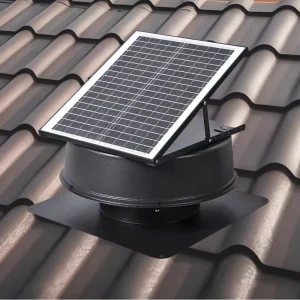 Low Noise Windproof Large Exhaust Volume DC Brushless Motor Solar Energy Saving Exhaust Fan for Greenhouse Garage Pet