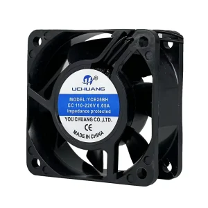 Low Noise YCE6025 EC Brushless Axial Fan 110V~220V 60X60X25mm Cooling Fan for Laptop Stand & Electronics