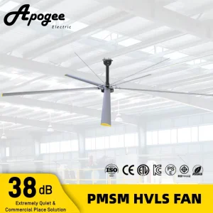 Low Noise and Energy Saving 7.3m 6.1m 5.5m 4.8m 3.6m 3m Industrial HVLS Ceiling Fan