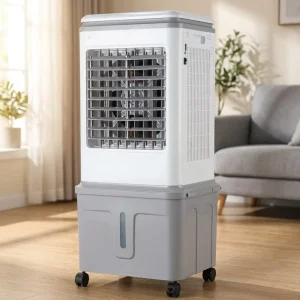 Low Price Rechargeable Portable Mobile Standing Fan Evaporative Air Conditioner Efficient Humidifying Cooling Solar Air Cooler