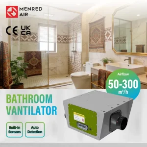 Low noise Single Flow Bathroom Ventilator Automatically Exhaust Fan