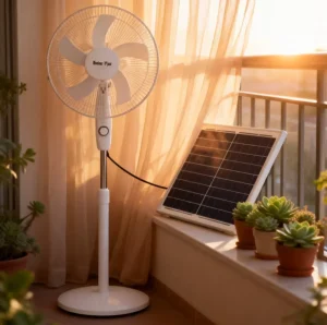 LumaNaga XY 168 16 Inch Solar Powered Rechargeable Electric Standing Fan with Battery New Generation Eco Friendly Product